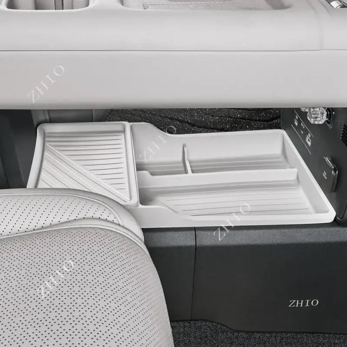 For BYD Leopard 7 Titanium 7 Divided Compartment Concealed Interior Mod Accessory Under Center Console Silicone Storage Box | 1688 Store UAE