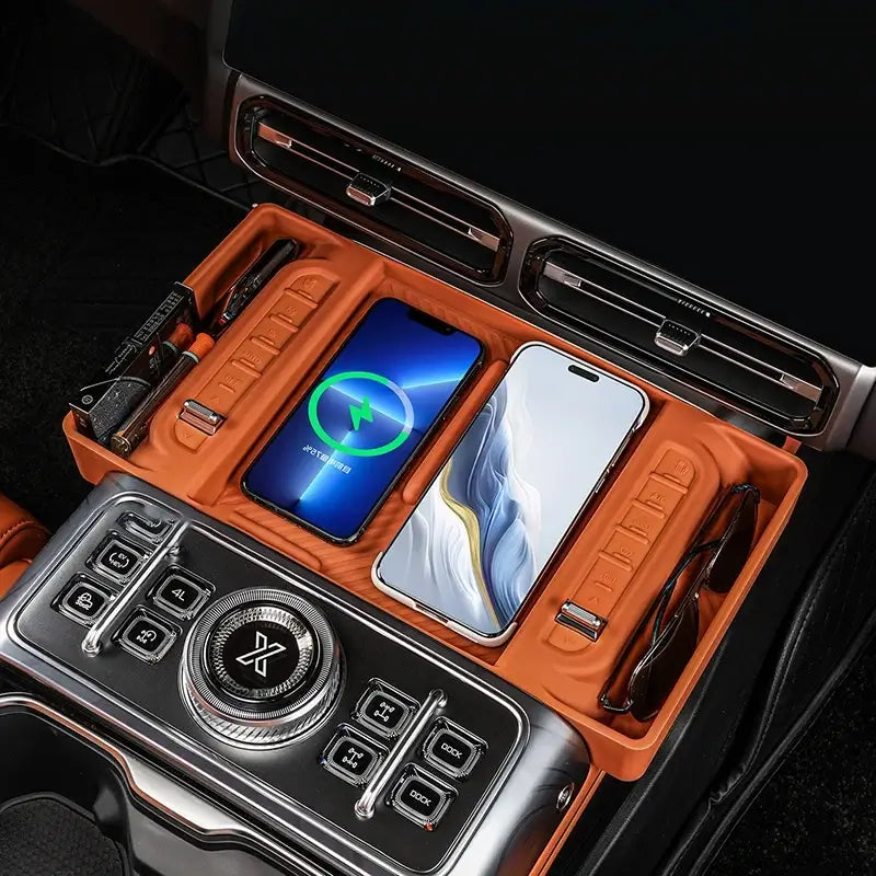 For JETOUR G700 2025+ Center Console Wireless Charging Silicone Protective Mat Storage Box Anti-slip Car Accessories | 1688 Store UAE