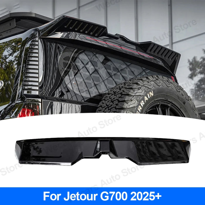 For Jetour G700 2025+ Car Roof Spoiler ABS Material Rear Tailgate Spoiler Exterior Upgrade Black Carbon Look Car Accessories | 1688 Store UAE