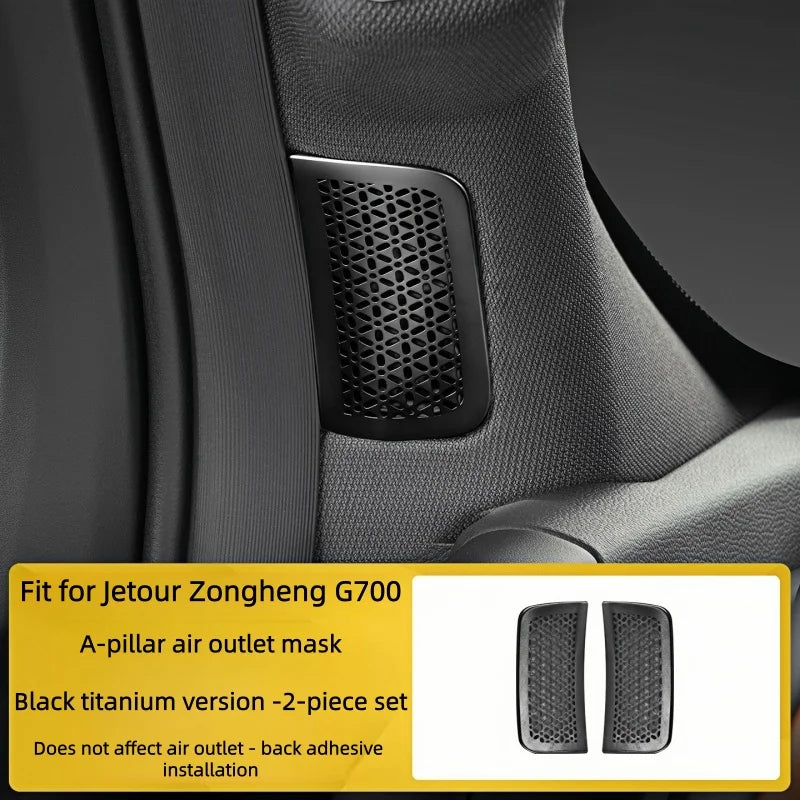 G700 2025+ Automotive A-pillar Air Conditioning Vent Protective Cover Auto Protective Decorative Parts.