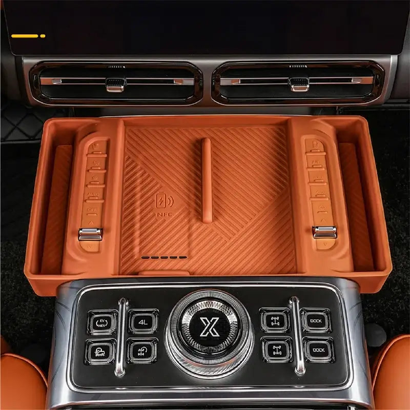For JETOUR G700 2025+ Center Console Wireless Charging Silicone Protective Mat Storage Box Anti-slip Car Accessories | 1688 Store UAE