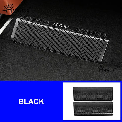 For Chery Jetour G700 2Pcs/Set Stainless Steel Car Air Vent Cover Under Seat Air Conditioner Duct Outlet Covers.