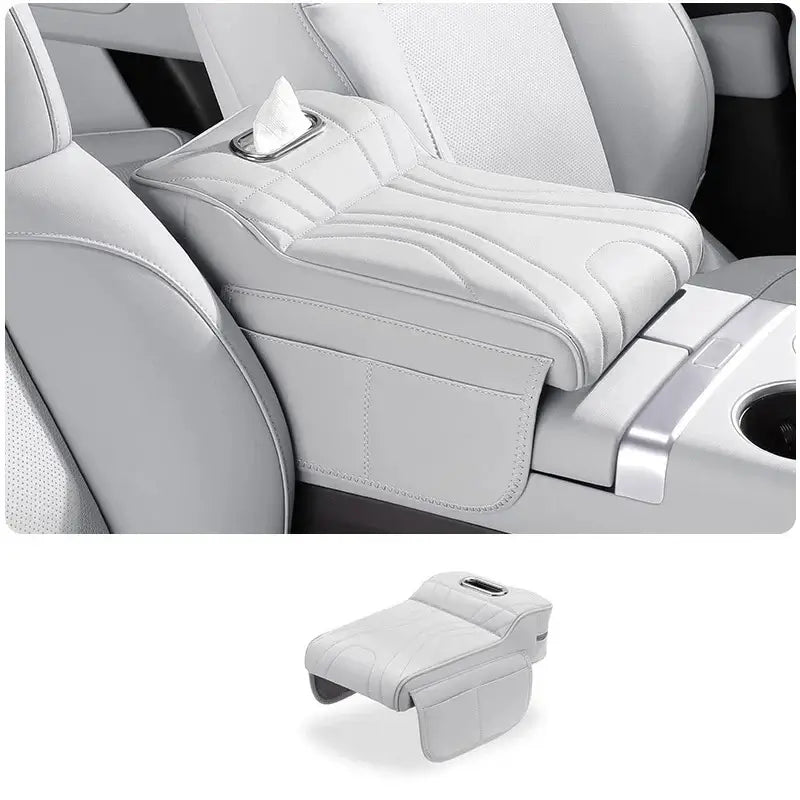 Armrest Box Pad for Polestones 01 ROX 01 2024 Protective Cover Height-Enhancing Cushion Built-in Tissue Holder Accessory | 1688 Store UAE