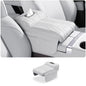 Armrest Box Pad for Polestones 01 ROX 01 2024 Protective Cover Height-Enhancing Cushion Built-in Tissue Holder Accessory.