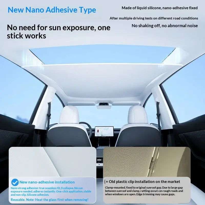 For XPeng G6 XiaoPeng G6 G9 G7 P7i MONA M03 Car Sunroof Sunshade P5 Roof Sun Visor UV Protection Car | 1688 Store UAE