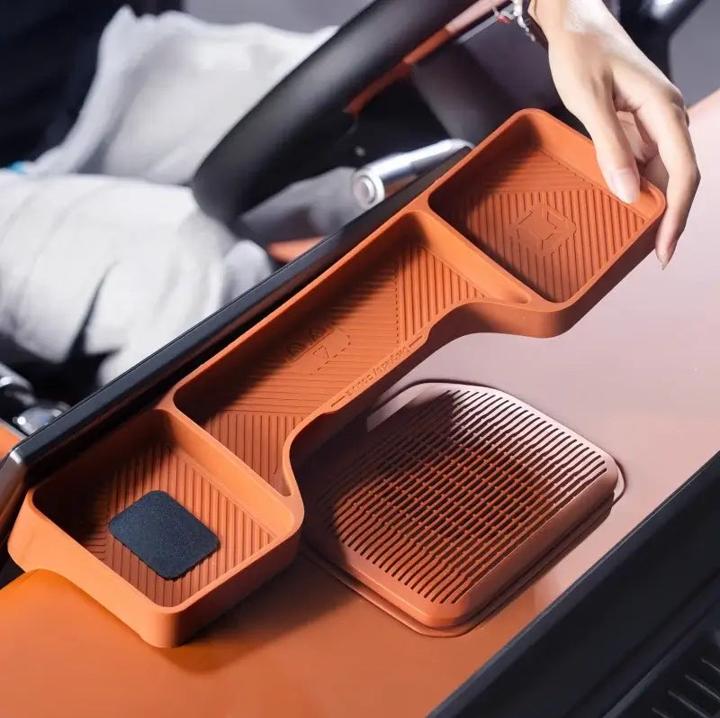 Car Center Console Screen Rear Storage Box Fit for Chery Jetour G700 Auto Navigation Screen Rear Storage Box Car Upgrade Parts | 1688 Store UAE