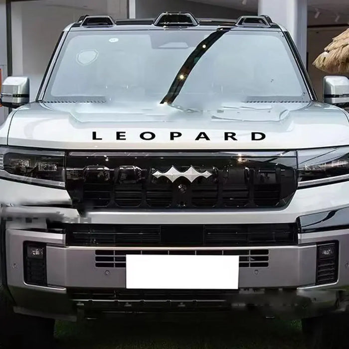 set 2 pic's Leopard 8 2024 2025 Front Hood logo Letter Decal Kit Rear Spare Tire | 1688 Store UAE