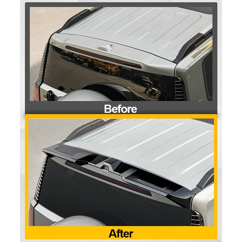 For Jetour G700 2025+ Car Roof Spoiler ABS Material Rear Tailgate Spoiler Exterior Upgrade Black Carbon Look Car Accessories | 1688 Store UAE