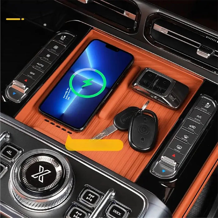 For JETOUR G700 2025+ Center Console Wireless Charging Pad Silicone Anti-slip Mat Protective Mat Dustproof Car Accessories | 1688 Store UAE