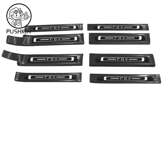 Stainless Steel Door Sill Guards for Polestones 01 Rox 01 2025 2026Custom Welcome Pedal Anti-Scratch Trunk Scuff Plate Accessory.