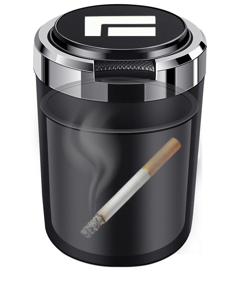 Rox 01 + ADAMAS Car Ashtray with Cover Metal Inner Tank Flame Retardant Multifunctional