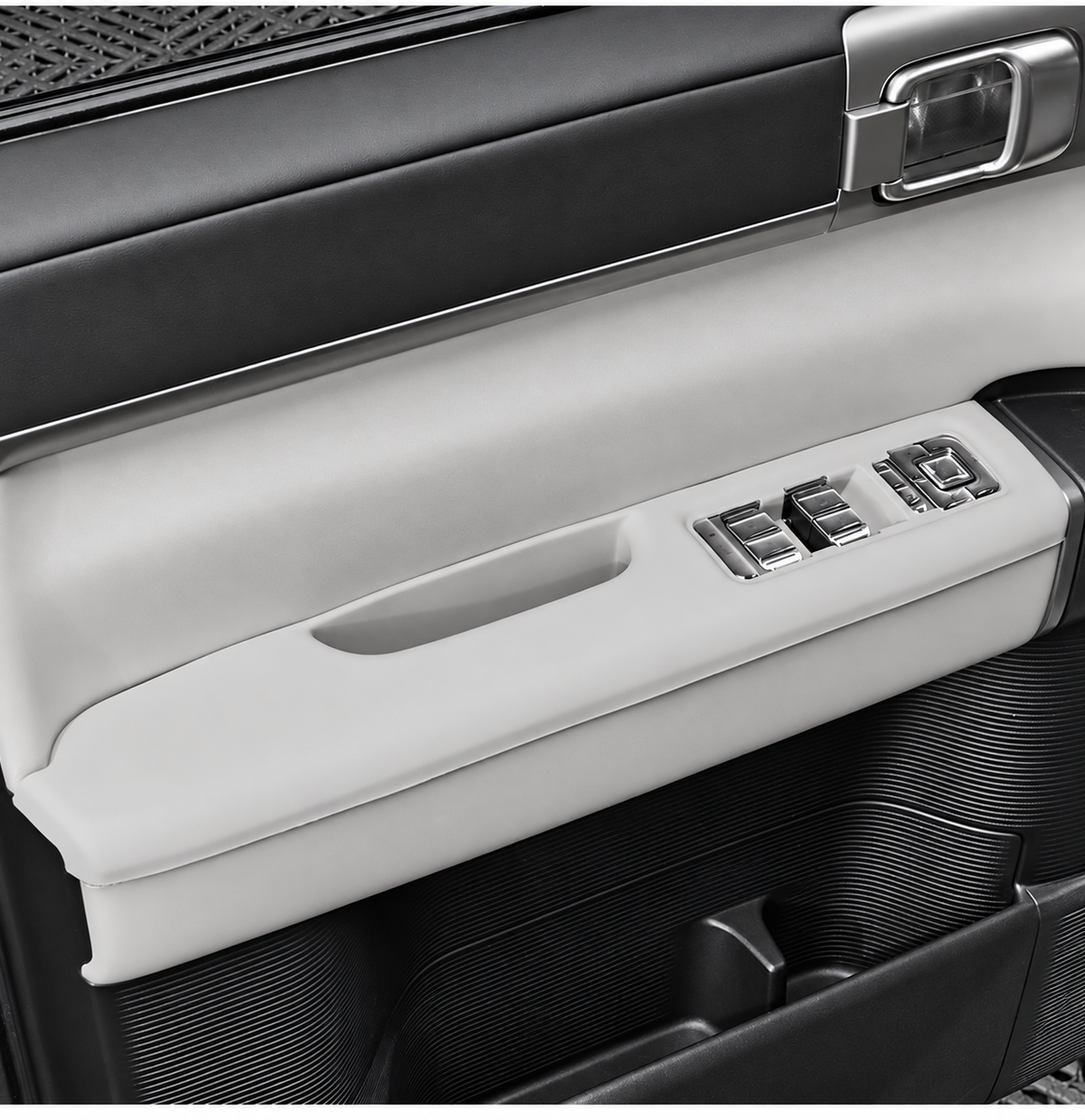 ( 4 psc ) Leopard Titanium 7 car door armrest protective pads and center console