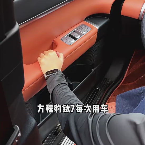 Leopard Titanium 7 center console button sticker, door panel adhesive protective film.