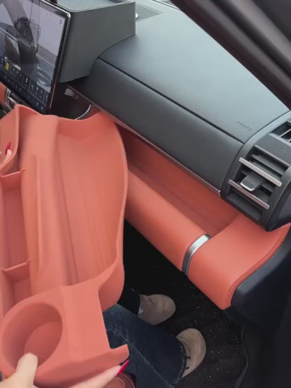 For BYD Formula Leopard 7 Ti7 Passenger Side Storage Box Tray Silicone Multi-functional Extended Storage Origanizer Tray Case