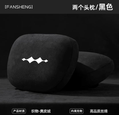 Equation Leopard Car 2 pic's Headrest Lumbar Support Leopard 5 ، 8.