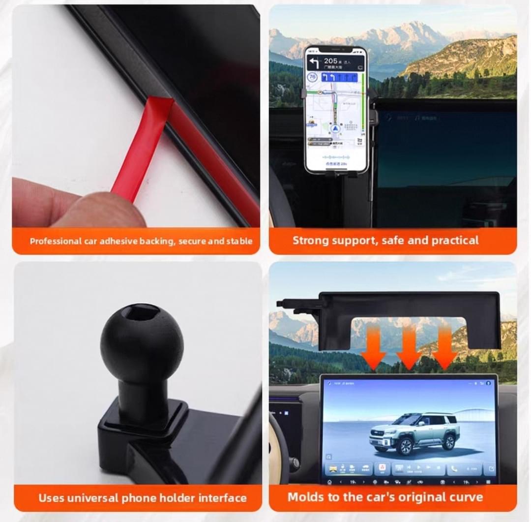 Equation Leopard 8 Phone Holder for Car, Dedicated Screen Fixing Phone Base.