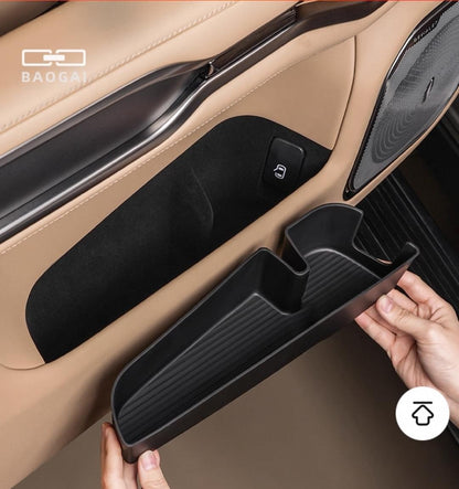 Leopard 8 Car Door Storage Box Mat Tpe Door Slot Storage Protection Mat Silicone.